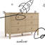 Commode 6 tiroirs Rio-121682452