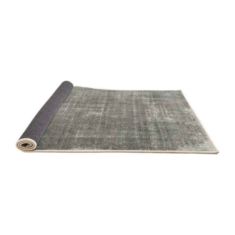 Tapis gris / noir, Rond 5 pi
