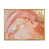 Toile avec cadre flottant or