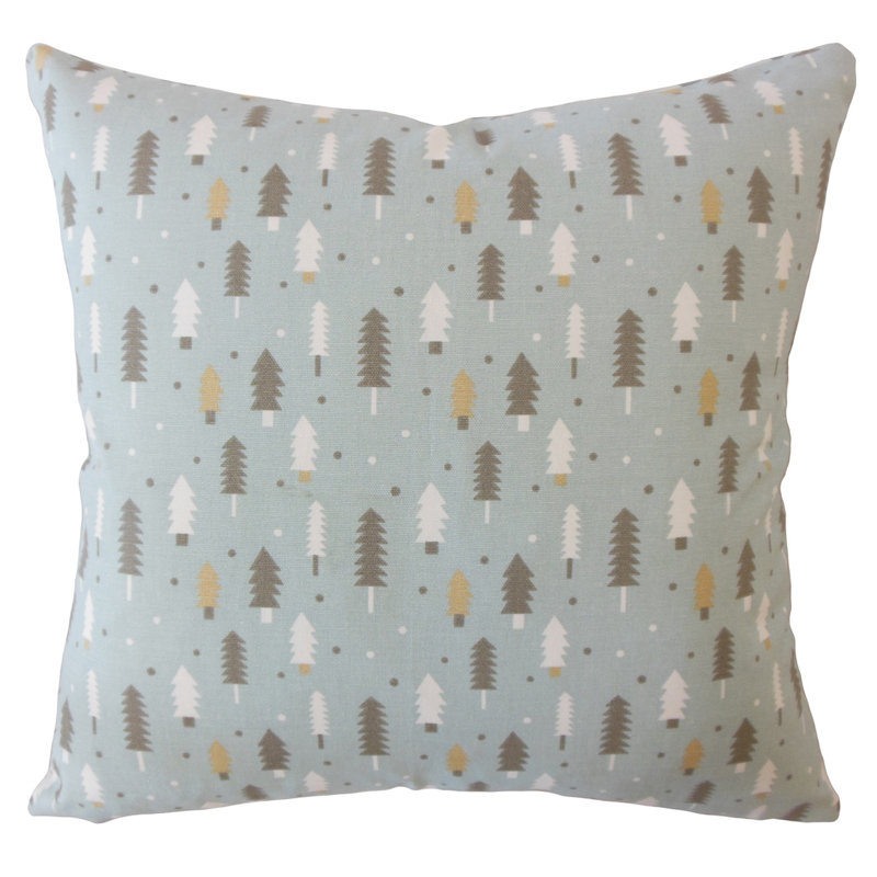 Coussin en coton Zeandra, 18 po x 18 po, Awendela