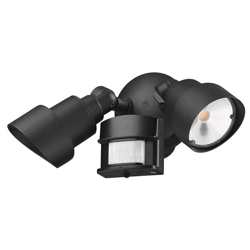 Mckeehan 24-Watt LED Outdoor Security Spot Light with Motion Sensor, Black