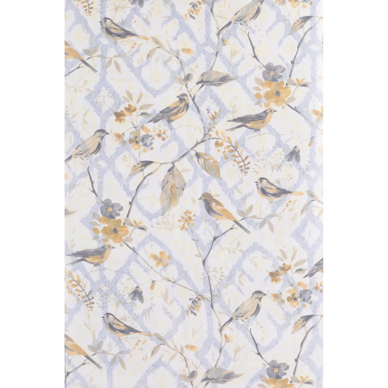 Yellow Light-Filtering Polyester Window Panel, 84" Length