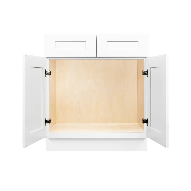 Base de meuble-lavabo à double porte SB42, H 34,5 po x l 42 po x P 24 po, Blanc