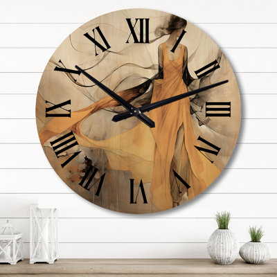 Horloge murale en bois massif Ricco