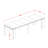 10-piece Xtenczar Dining Table Set a Rectangular Kitchen Table with a coffee Table and wooden Benches 7 Dark Grey Polyester Fabric Dinner Chair, Wire Brushed Black-124598931-124598935-124635619