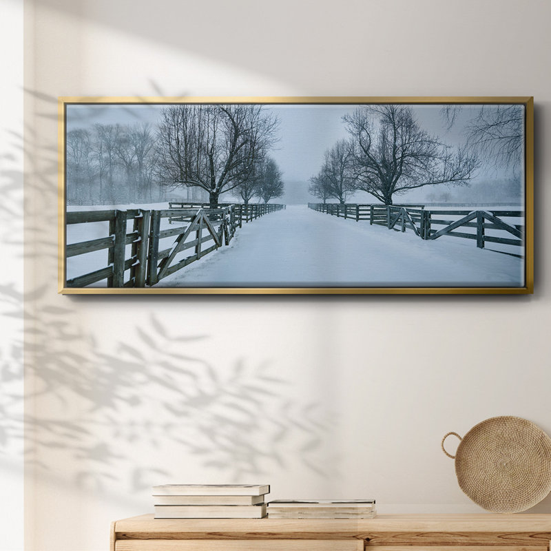 Snowy Road II - toile encadrée