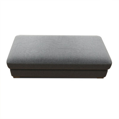 Gray Upholstered Bench