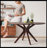 47.2" Solid Wood Round Dining Kitchen Table For 4-6 People With Intersecting Pedestal Base-2143005298-2143005302
