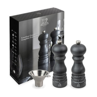 Peugeot Saveurs, Graphite Emotion U'Select Paris - Salt & Pepper Mill Set