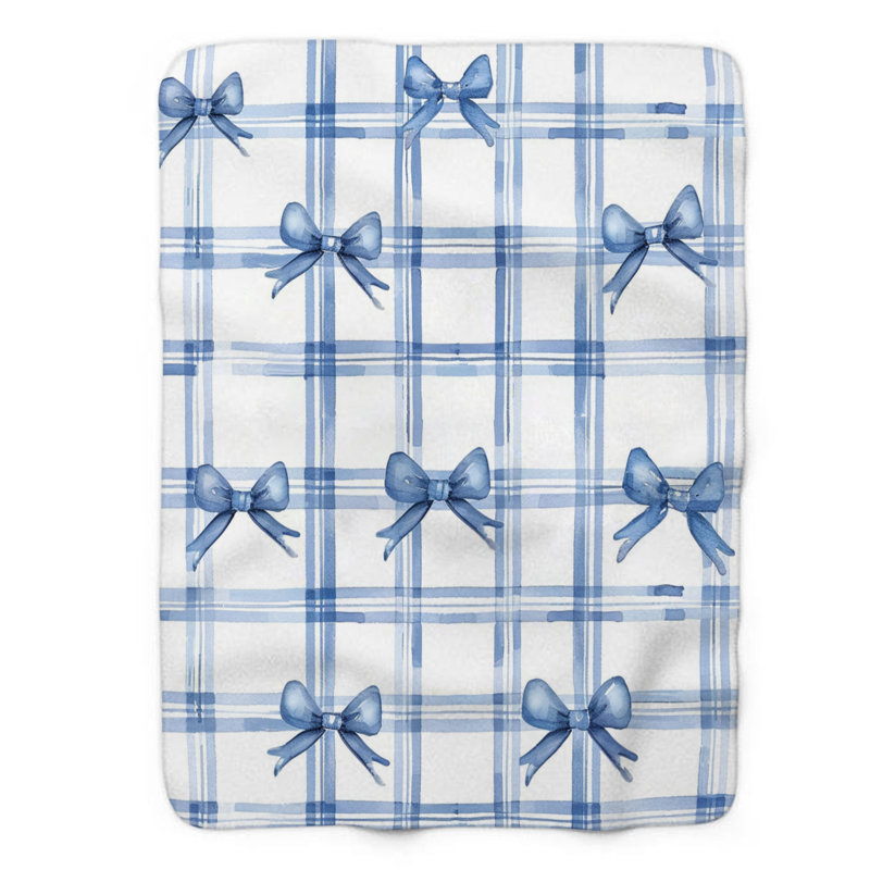 Couverture de qualité supérieure 1 pièce Bow Fancy, Lit simple