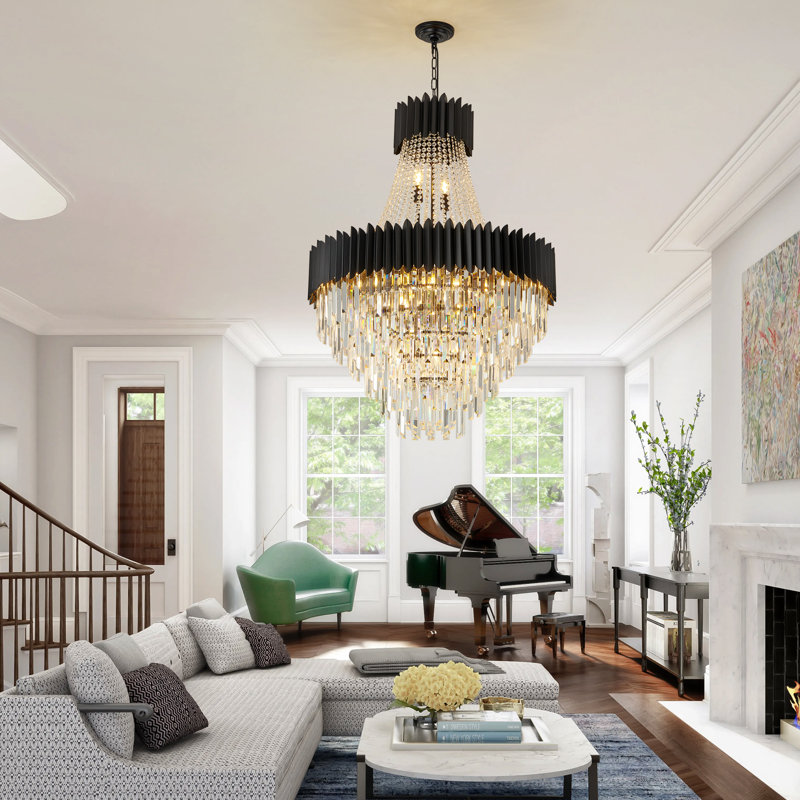 Chandelier, 19, 7, 41.30'' H x 30.3'' W x 30.3'' D