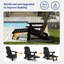 Ensemble de 2 chaises Adirondack d'extérieur inclinables avec repose-pieds-58432231