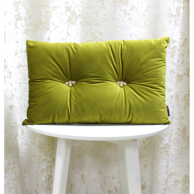 Rectangular Cushion, Olive Green