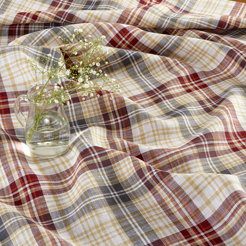 Autumn Plaid - 100% Pure Linen Placemats