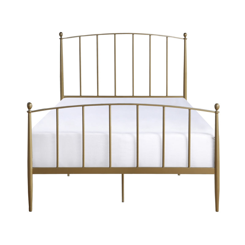Lit plateforme Marke, Or, Double