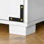 Armoire de rangement autoportante, armoire de cuisine avec porte et tablettes de rangement