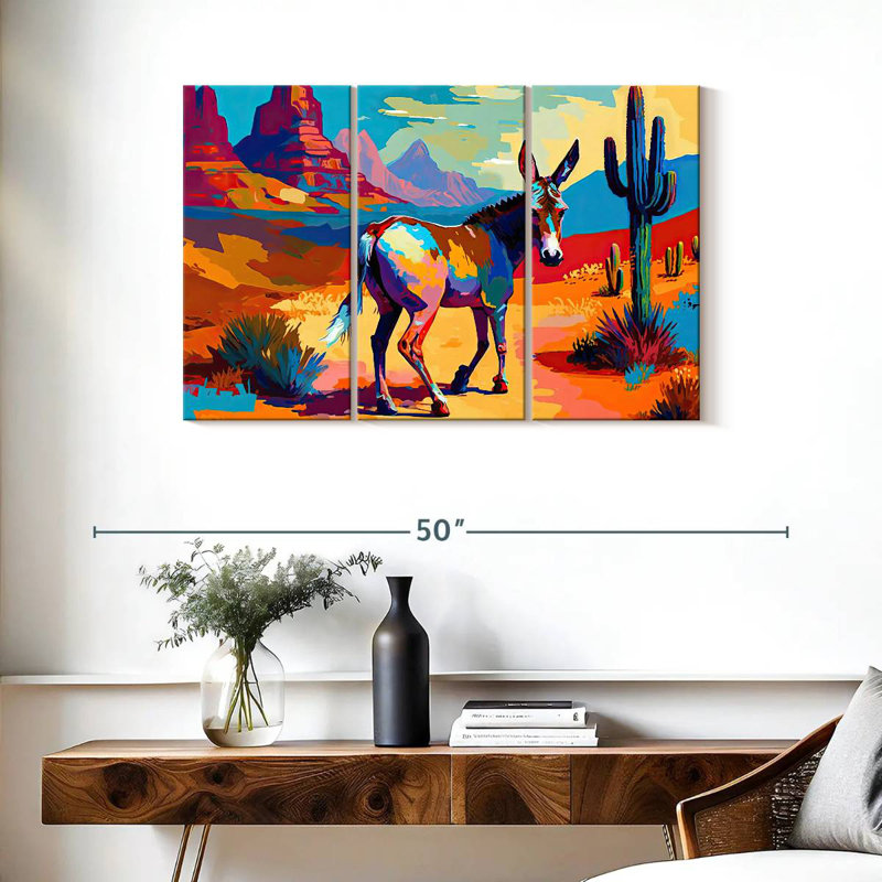 Southwestern Donkey, 24" H x 38" W