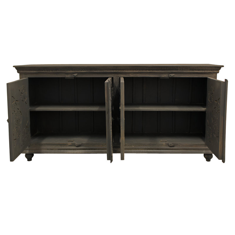 Aitkin 71'' Solid Wood Sideboard, Distressed Gray