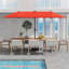 Grand parasol de patio 13 pi avec lumières solaires à DEL et manivelle 12 baleines robustes-1378704947