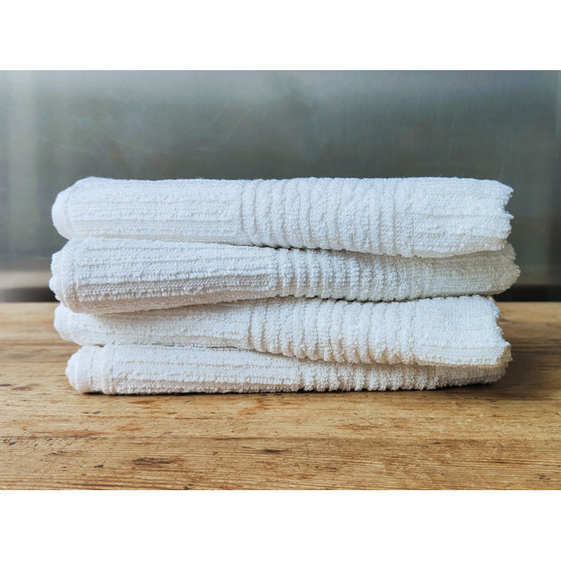 Jacquard Tea Towel Kitchen Towel, White