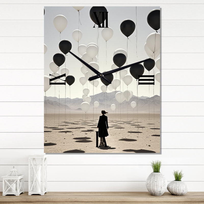 Cloteal - Desert Modern Wall Clock, Extra Large