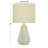 Cosmoliving By Cosmopolitan Modern Ceramic Table Lamp-70192318