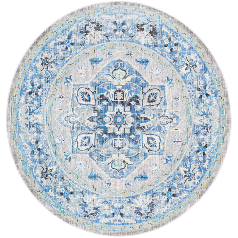 Lovilia Performance Oriental Rug, Round 6'7"