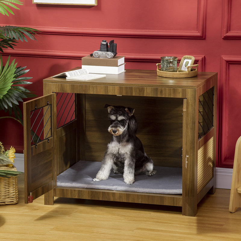Sharlene Dog Crate End Table