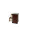Table de chevet 2 tiroirs Modern Classic avec finition cerisier, panneau de particules et fabrication en pin