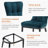 Velvet Upholstered Dining Chair-574241462