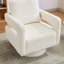 Fauteuil demi-tonneau pivotant rembourré Riqui-1866479127