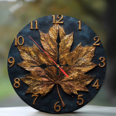 Maple Leaf Clock Face