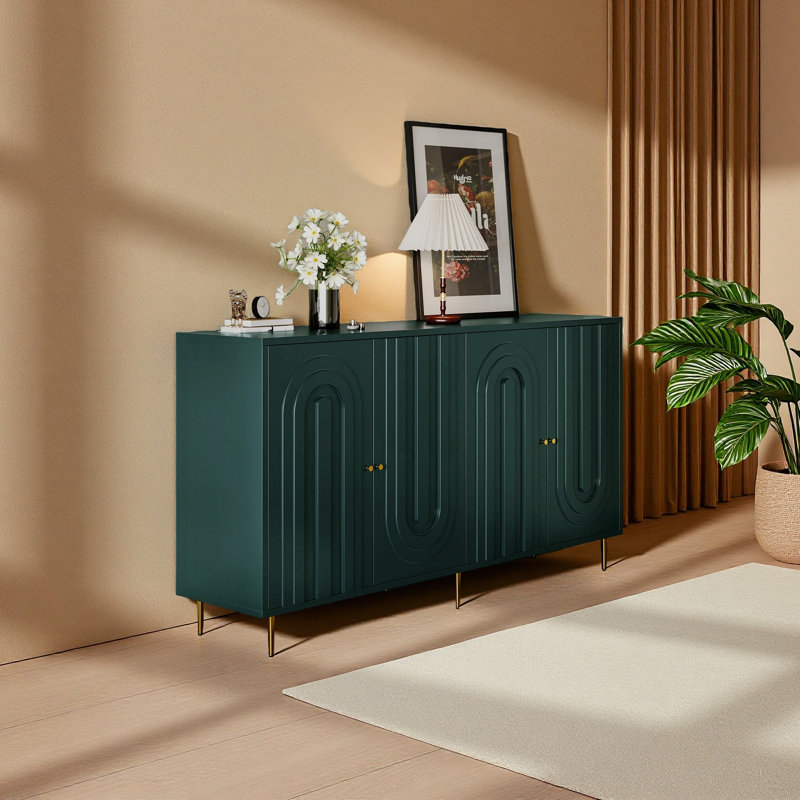 Armoire de rangement Buffet Modern, Vert