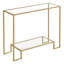 Gus 100cm Glass Top Console Table