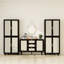 Armoire de rangement pour salle de bain Lockeport, 4 portes avec 4 tablettes intérieures réglables-825368903