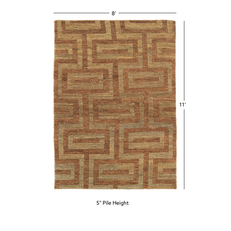 Chloraka Geometric Indoor Rug, Rectangle 8' x 11'
