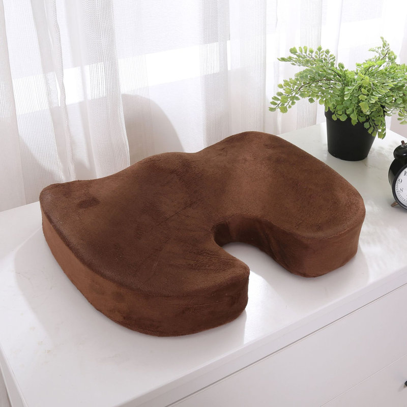 Blue Elephant Seat Cushion, Brown