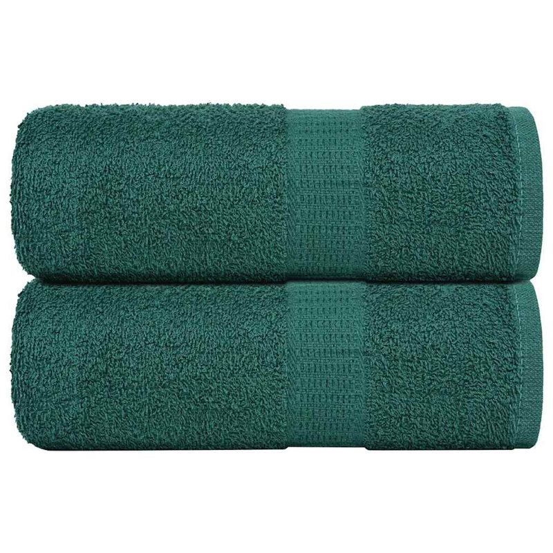 Sawiki 100% Cotton Bath Towels, Grey, Fingertip Towel - 2 Pack