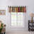 Greenland Home Fashions Antique Chic Window Valance – 21" H x 84" W Lined Cotton Curtain With Tab Top And Button Accents-15480673