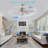 Johntavious 25.98'' Ceiling Fan with Light Kit