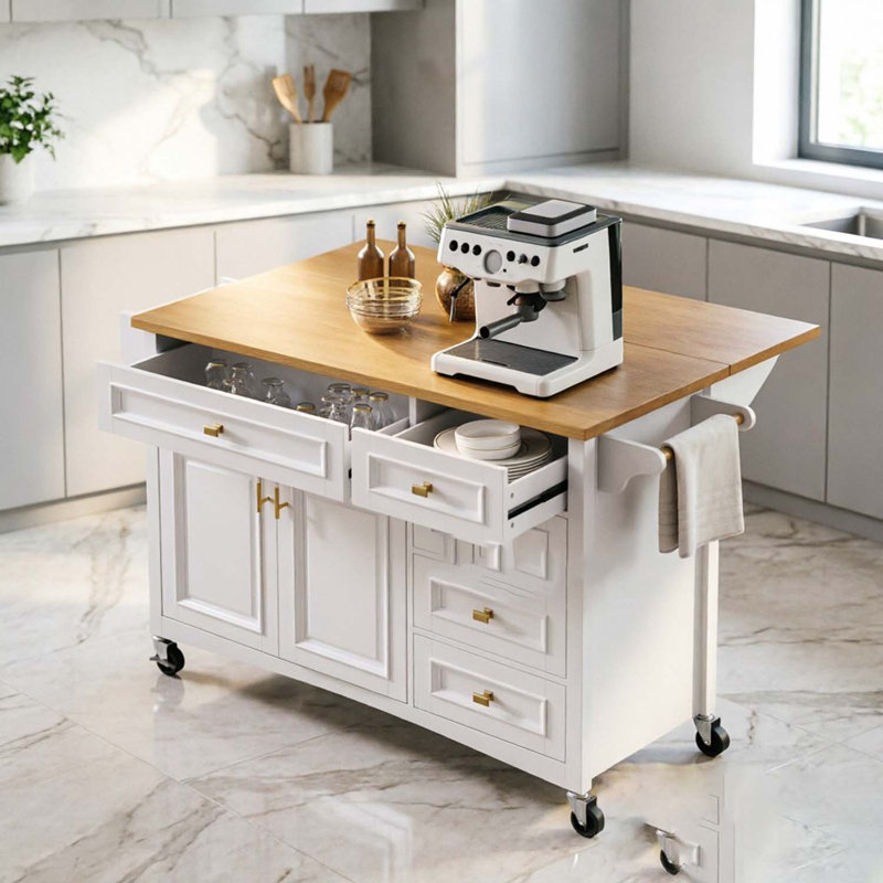 Îlot de cuisine, White