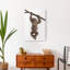 Reproduction de singe suspendu sur toile-762157248