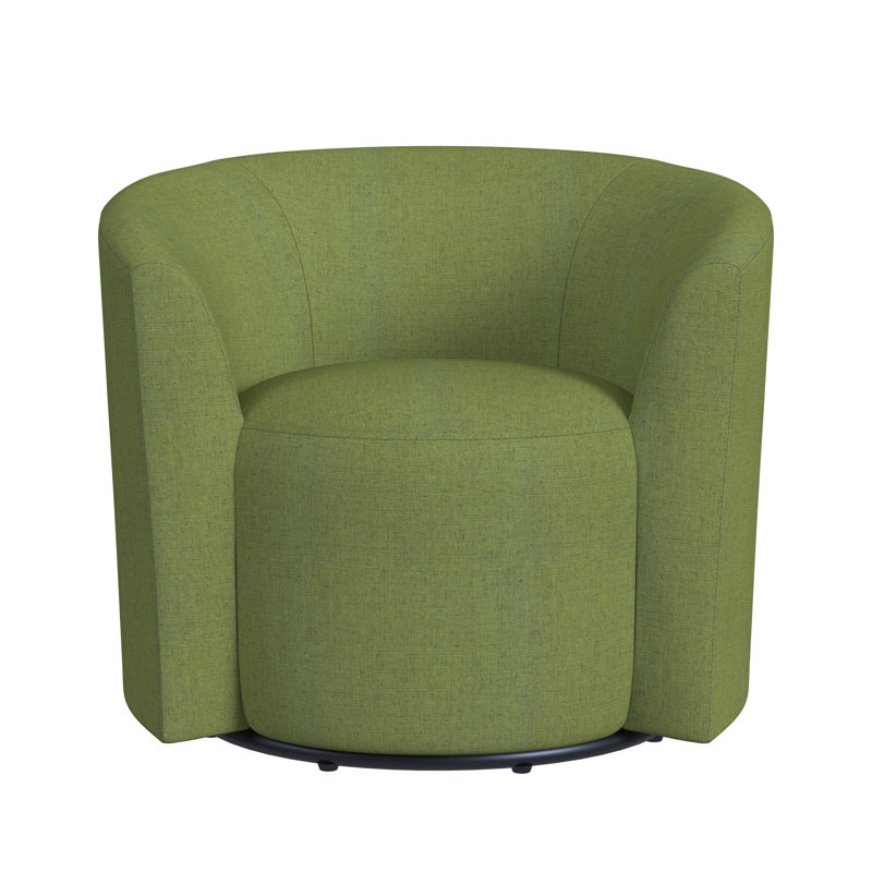 Fauteuil demi-tonneau pivotant de 32 po Markco, Polyester vert