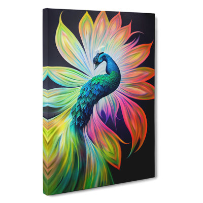 Bold Peacock Art No.1 - Wall Art