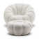 Perse Upholstered Swivel Accent Chair with Footstool