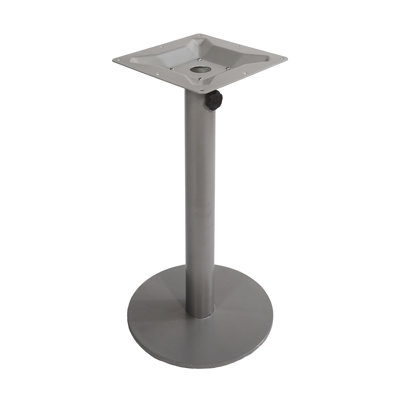 Margate Silver 16" Round Outdoor Dining Height Table Base