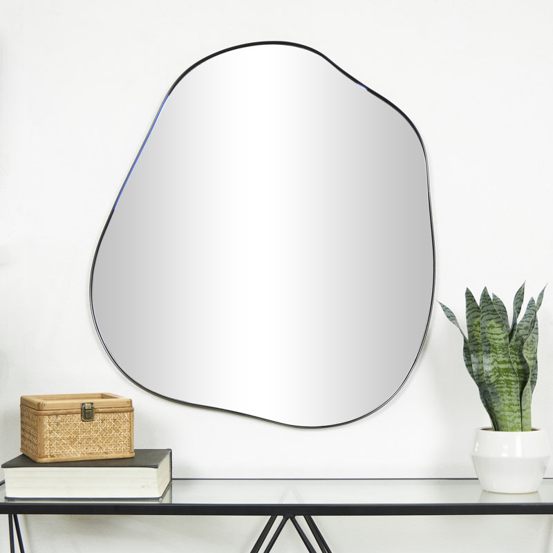 Metal Wall Mirror, 22.75" H x 31" W