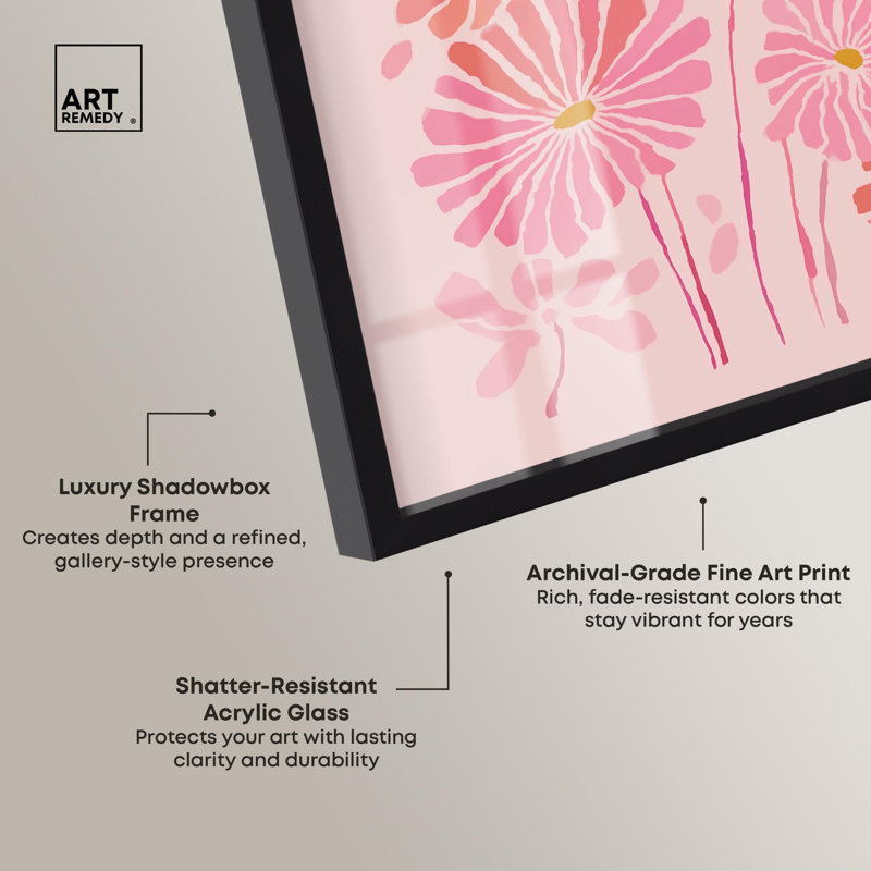 «Wall Garden III Boho Decor Shadowbox» par Art Remedy, Noir, H 21 po x l 17 po