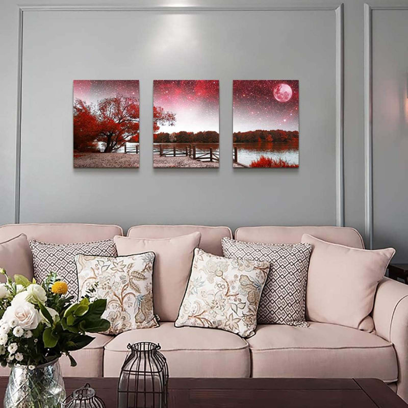 3 Piece Wrapped Canvas Wall Art