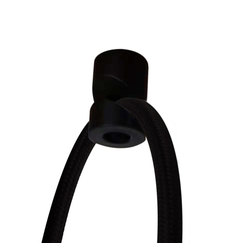 Luminaire suspendu tambour 1 lumière Hinatea, Noir